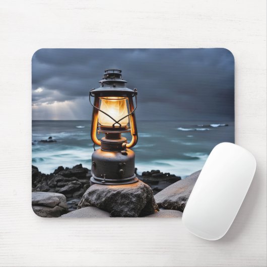 Ocean Lantern On Rocks Muismat (Met muis)