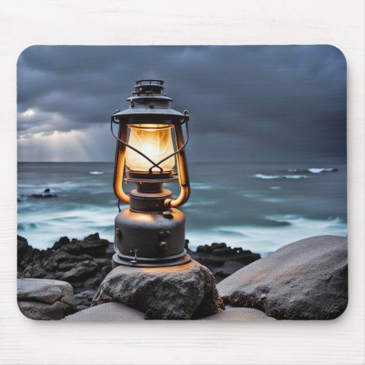 Ocean Lantern On Rocks Muismat (Voorkant)