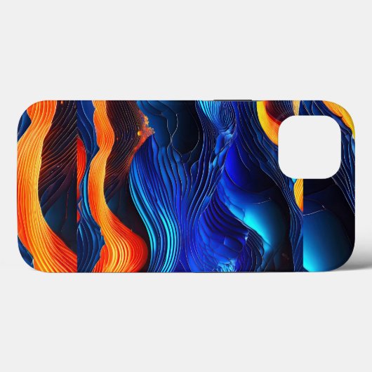 Ocean Lava "Aquaflame" Case-Mate iPhone Case (Achterkant (horizontaal))