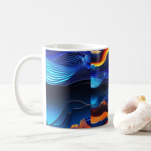 Ocean Lava "Aquaflame" Koffiemok (Met donut)