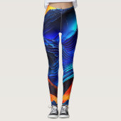 Ocean Lava "Aquaflame" Leggings (Voorkant)