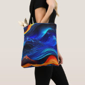 Ocean Lava "Aquaflame" Tote Bag (Dichtbij)