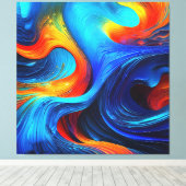 Ocean Lava "Astralsurge" Canvas Afdruk (Insitu (Houten vloer))