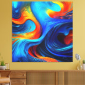 Ocean Lava "Astralsurge" Canvas Afdruk (Insitu (Woonkamer))