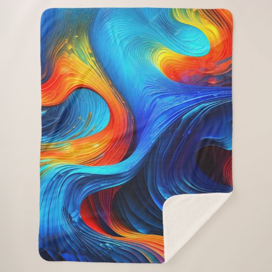 Ocean Lava "Astralsurge" Sherpa Deken (Voorkant)