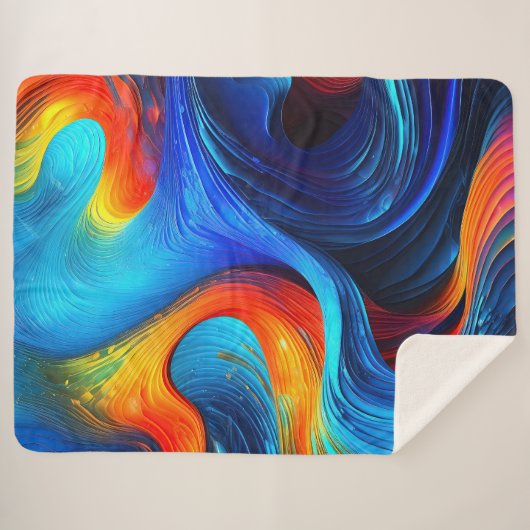 Ocean Lava "Astralsurge" Sherpa Deken (Voorkant (horizontaal))