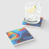 Ocean Lava "Astralsurge" Stenen Onderzetter (Zijkant)