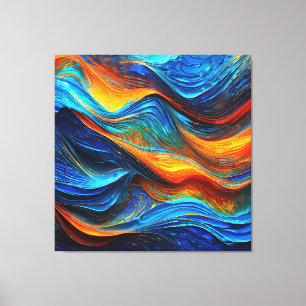 Ocean Lava "Pyroquatic" Canvas Afdruk