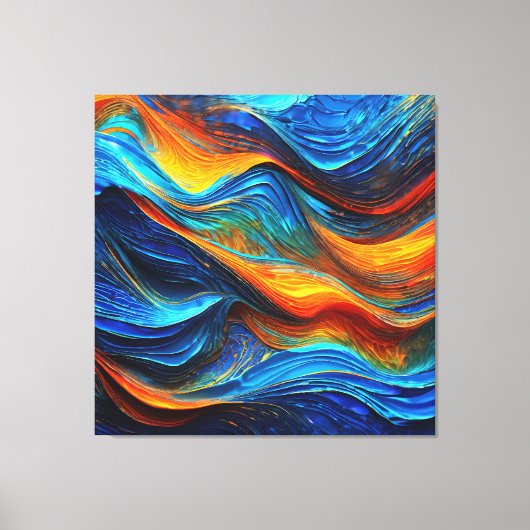 Ocean Lava "Pyroquatic" Canvas Afdruk (Voorkant)