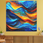 Ocean Lava "Pyroquatic" Canvas Afdruk (Insitu (Woonkamer))