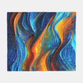 Ocean Lava "Pyroquatic" Fleece Deken (Voorkant (Horizontaal))