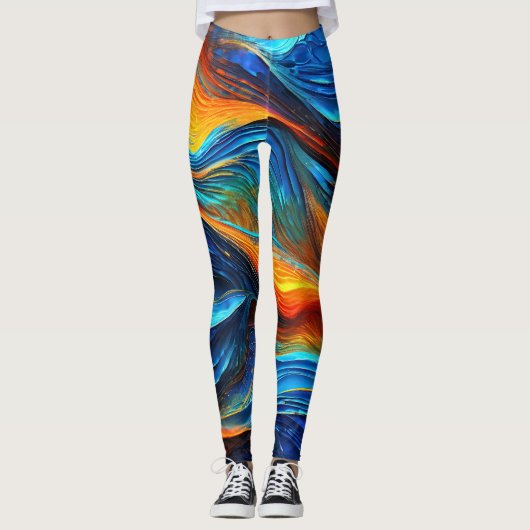 Ocean Lava "Pyroquatic" Leggings (Voorkant)