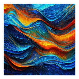 Ocean Lava "Pyroquatic" Perfect Poster