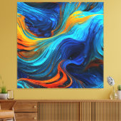 Ocean Lava "Tempestial" Canvas Afdruk (Insitu (Woonkamer))