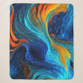 Ocean Lava "Tempestial" Sherpa Deken (Voorkant)