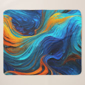Ocean Lava "Tempestial" Sherpa Deken (Voorkant (horizontaal))