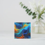 Ocean Lava "Tempestial" Vierkante Visitekaartje (Staand voorkant)
