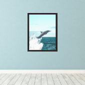 Ocean Leap of Freedom Canvas Afdruk (Insitu (Houten vloer))