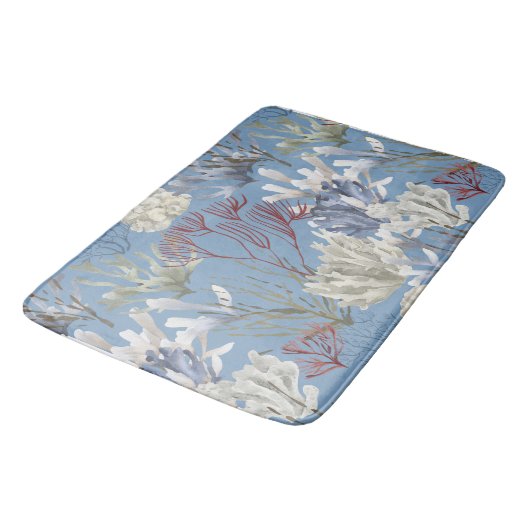 Ocean Life Blue Corals Badmat (Gekanteld)