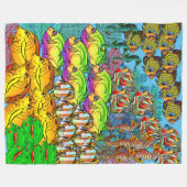 Ocean Life Custom Fleece Blanket Deken (Voorkant (Horizontaal))