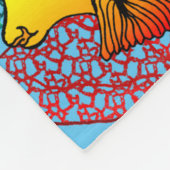 Ocean Life Custom Fleece Blanket Deken (Hoek)
