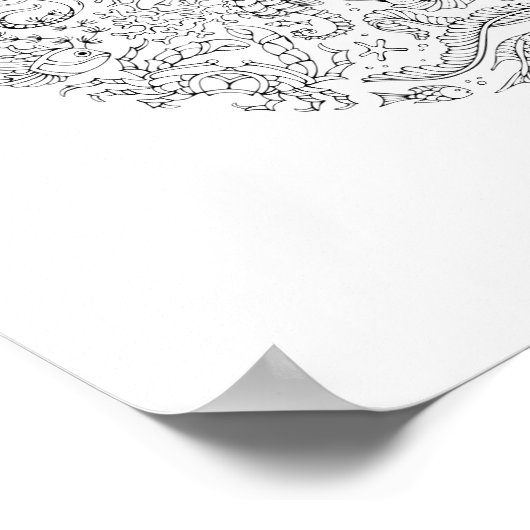 Ocean Life | Decoratief Poster (Hoek)