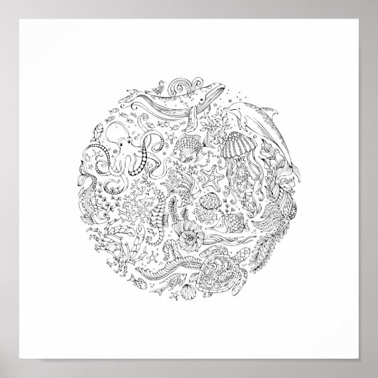 Ocean Life | Decoratief Poster (Voorkant)