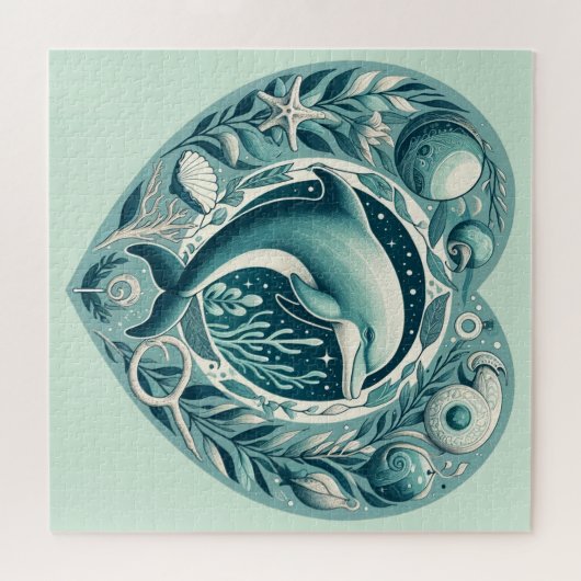 Ocean Life Dolphin Legpuzzel (Horizontaal)