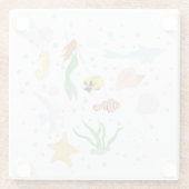 Ocean Life Glazen Onderzetter (Achterkant)