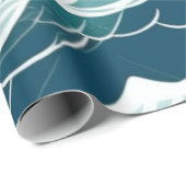 Ocean life golven zomer vibes Wrapping Paper Cadeaupapier (Rol Hoek)