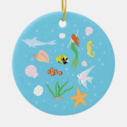 Ocean Life Keramisch Ornament (Voorkant)