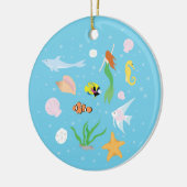 Ocean Life Keramisch Ornament (Links)