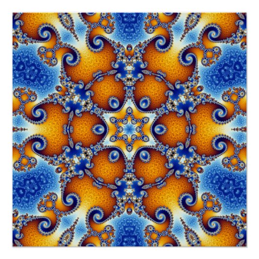 Ocean Life Mandala Poster (Voorkant)