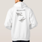 OCEAN LIFE manta-rays Hoodie (Achterkant)