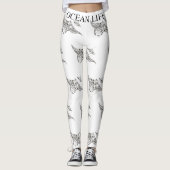 OCEAN LIFE manta-rays Leggings (Voorkant)