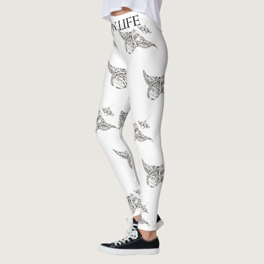 OCEAN LIFE manta-rays Leggings (Links)
