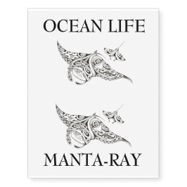OCEAN Life manta-rays tijdelijk tattoo