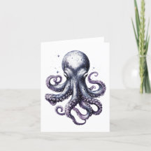 Ocean Life Octopus Groeten Kaart