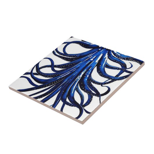 Ocean life octopus tegeltje (Zijkant)