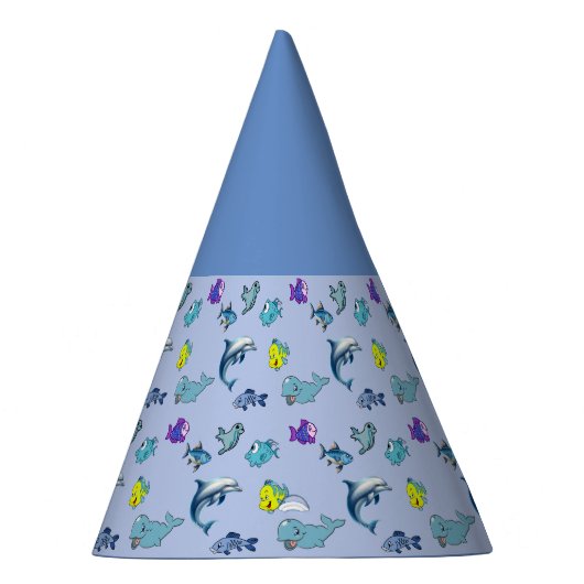 Ocean Life Party-Pet Feesthoedjes (Rechts)