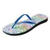 Ocean Life Rainbow Waterverf Pattern Teenslippers (Schuin)