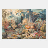 Ocean Life  schilderen met zeeen Inpakpapier Vel (Voorkant 3)