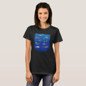 Ocean Life Sea Dolphin Whales bowheads narwhals o T-shirt (Voorkant volledig)