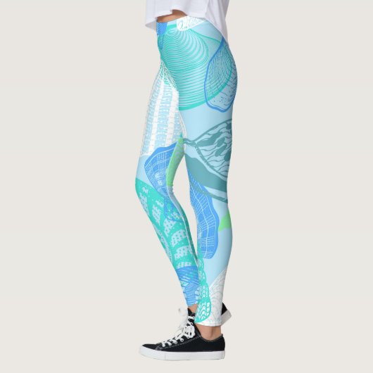 Ocean Life Seamless Pattern Leggings  (Links)