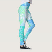 Ocean Life Seamless Pattern Leggings  (Rechts)