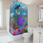 Ocean Life Shower Curtain Douchegordijn (In situ)
