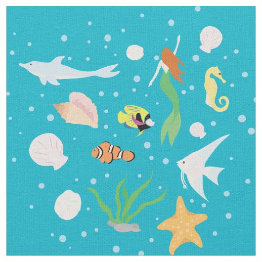 Ocean Life Stof (Close Up)