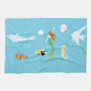 Ocean Life Theedoek