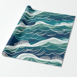 Ocean life vis koralen zomer vibes Wrapping Paper Cadeaupapier