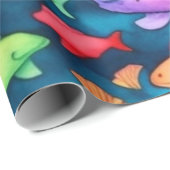 Ocean life vis koralen zomer vibes Wrapping Paper Cadeaupapier (Rol Hoek)